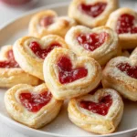 erdbeer-blätterteigherzen