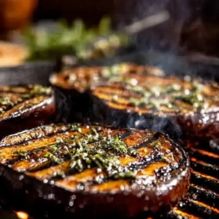 Auberginen Steaks auf dem Grill