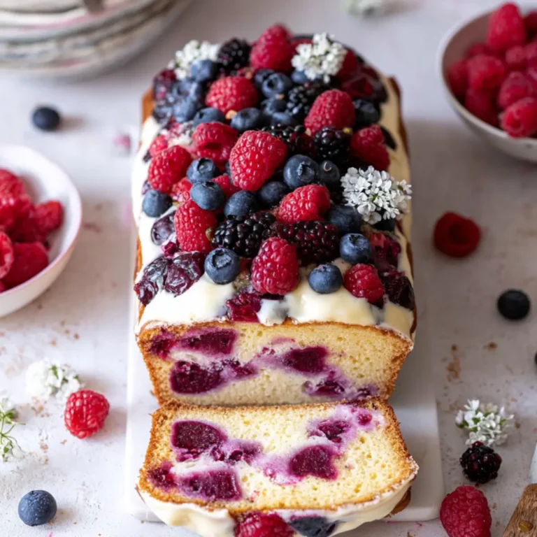 Beerenkuchen mit Cheesecakefüllung
