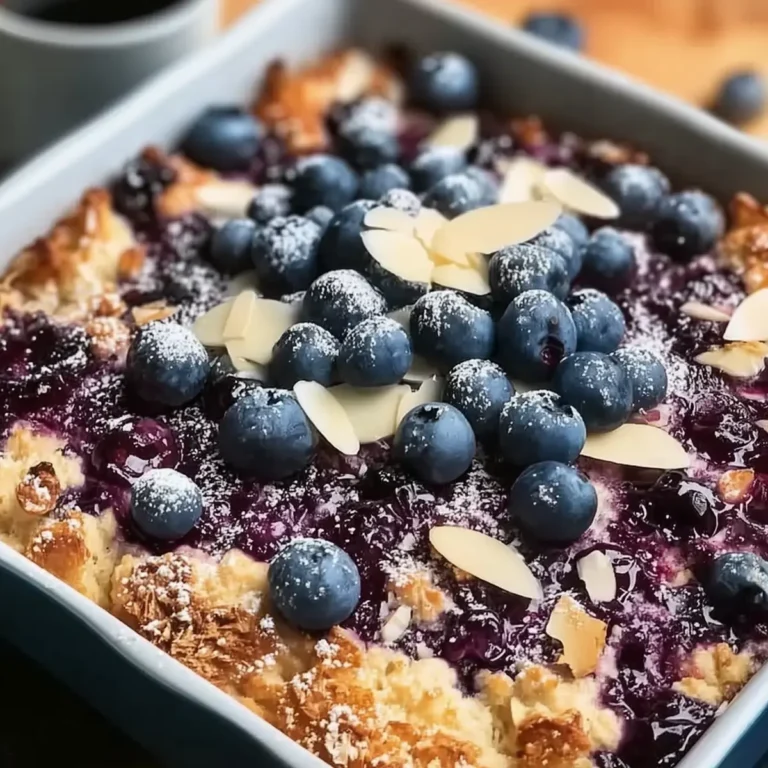 Blaubeer Hüttenkäse Frühstücksbake