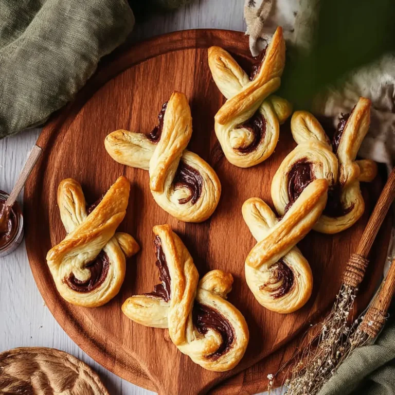 Blätterteig Hasen mit Nutella