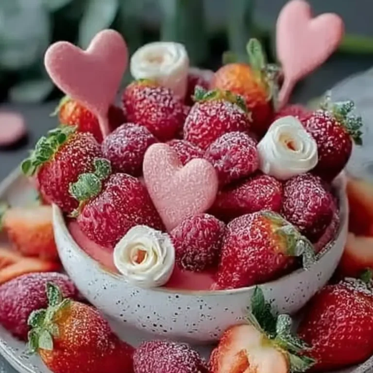 Erdbeer Rosen Törtchen