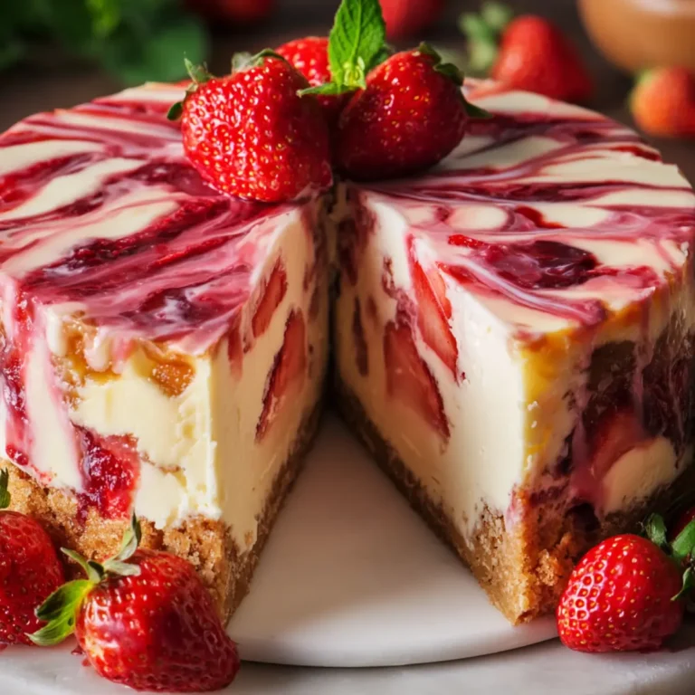 Erdbeer Schoko Strudel Käsekuchen