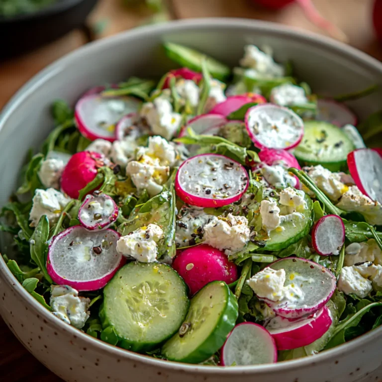 Frühlingssalat mit Radieschen & Joghurt Dressing