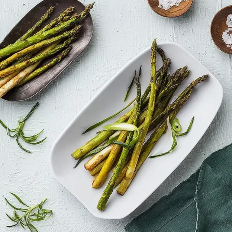 Gebratener grüner Spargel