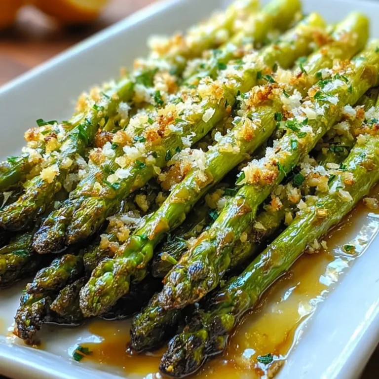 Knoblauch Parmesan Röstspargel