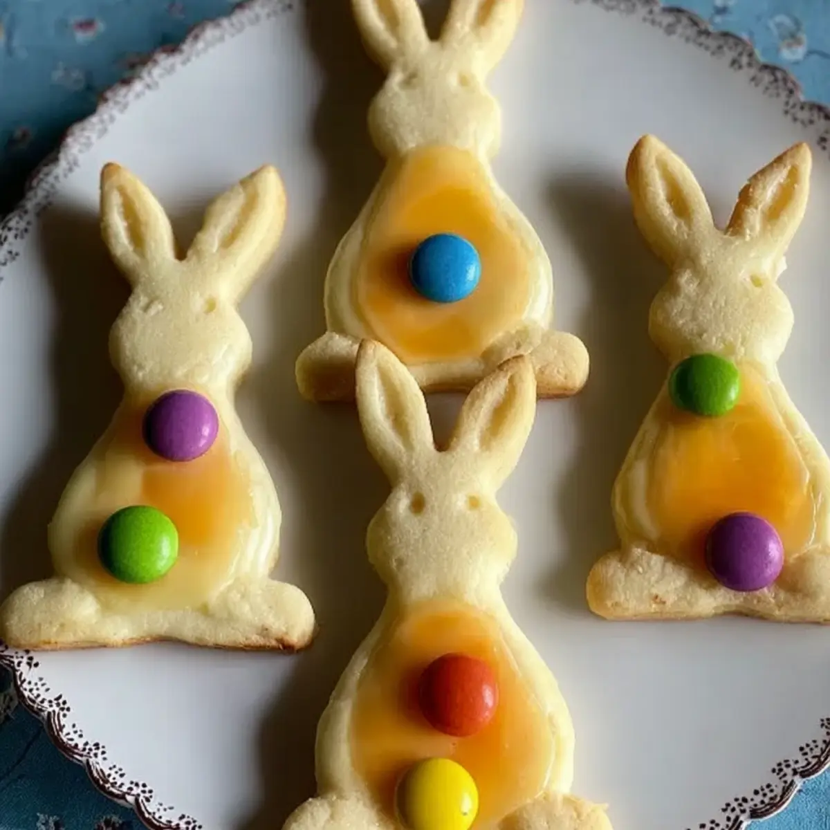 Osterhasen mit Orangenglasur und Smarties