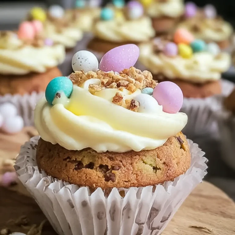 Ostermuffins mit zitronigem Frischkäse Frosting