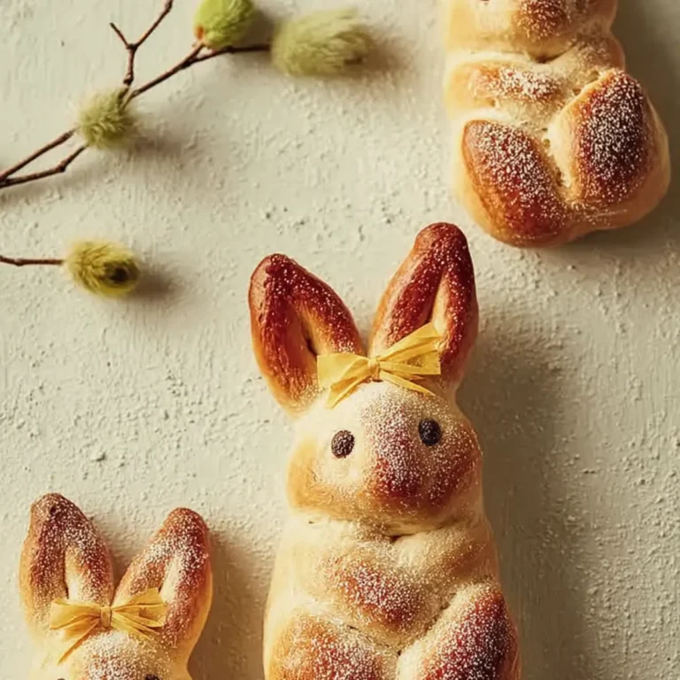 Süße Hefeteig Häschen