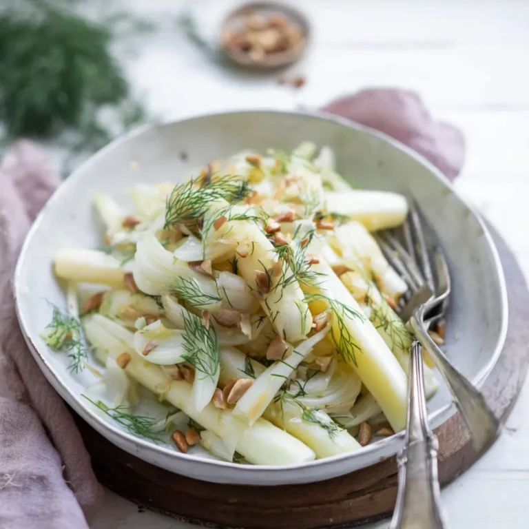 Spargel Salat mit Fenchel