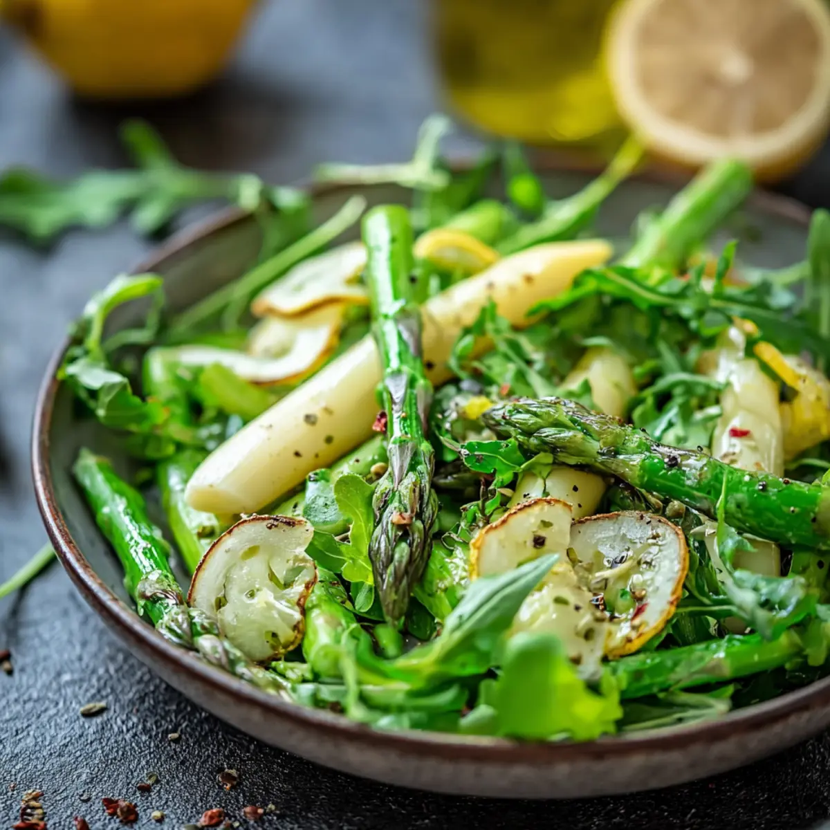 Spargelsalat mit Zitronen Dressing