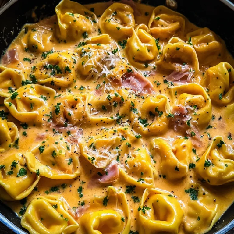 Tortellini mit Schinken Käse Soße