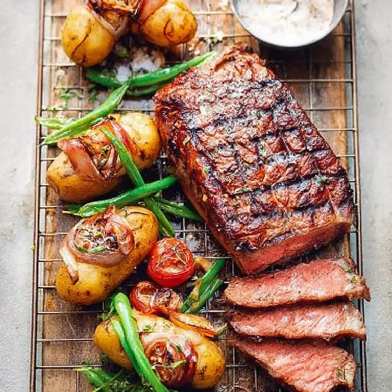 US Roastbeef mit gefüllten Kartoffeln