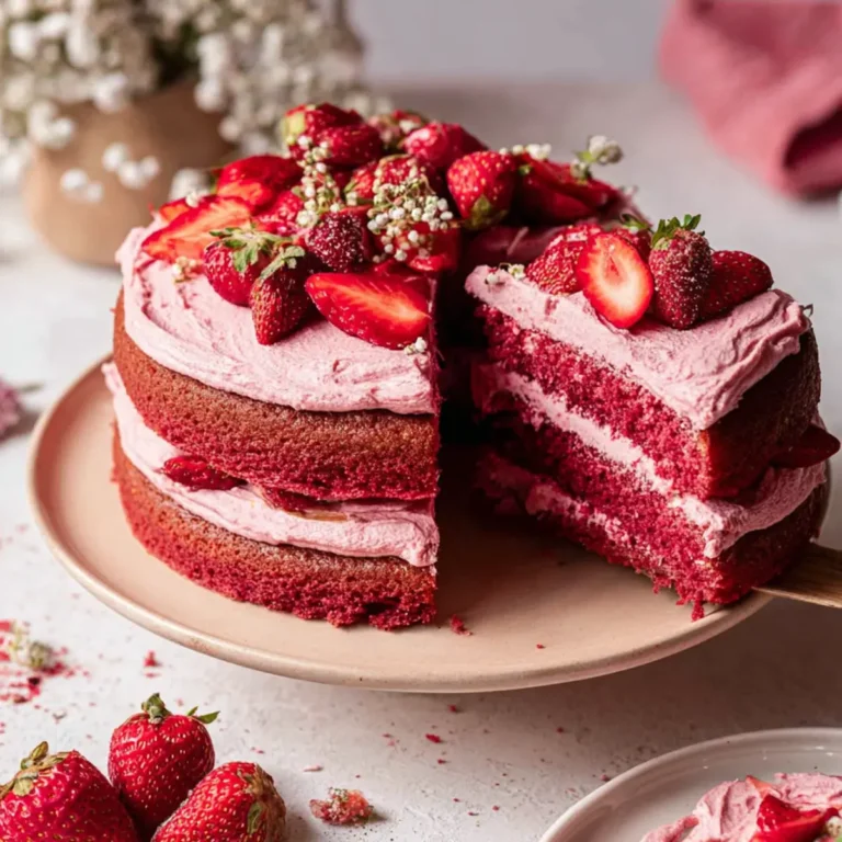 Veganer Erdbeerkuchen