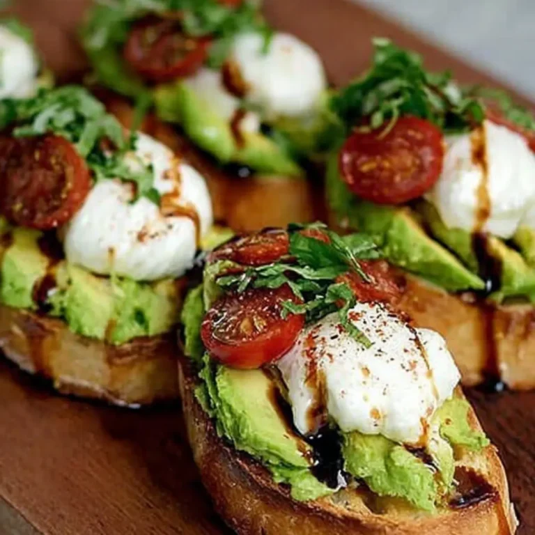 Avocado Burrata Bruschetta