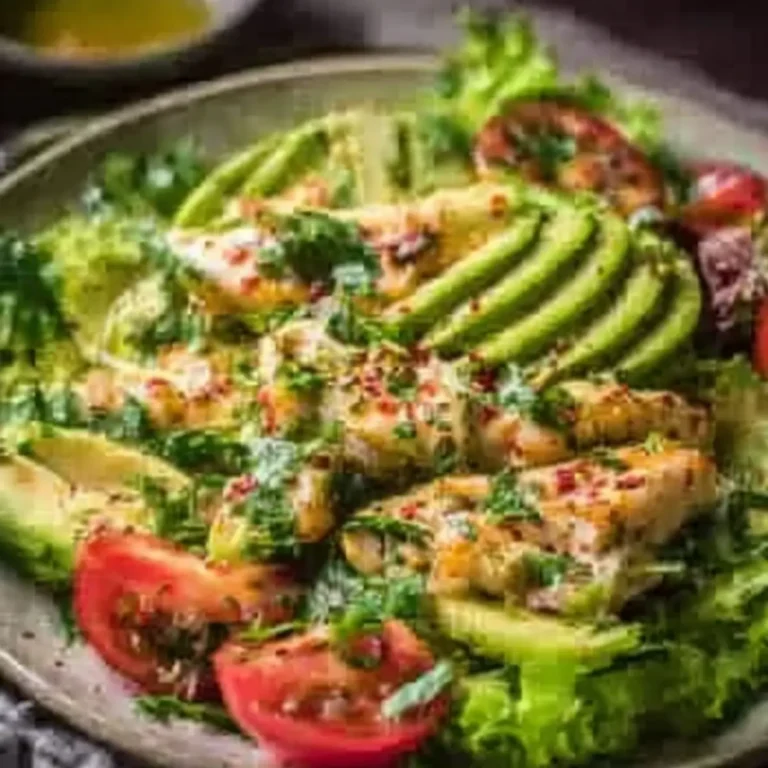 Avocado Hähnchen Salat