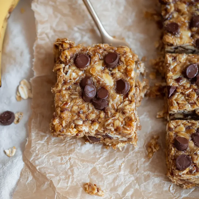 Bananen Haferflocken Riegel
