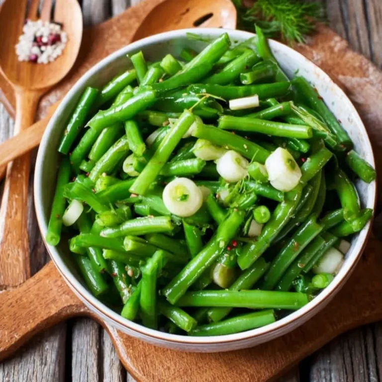 Bohnensalat klassisch mit grünen Bohnen