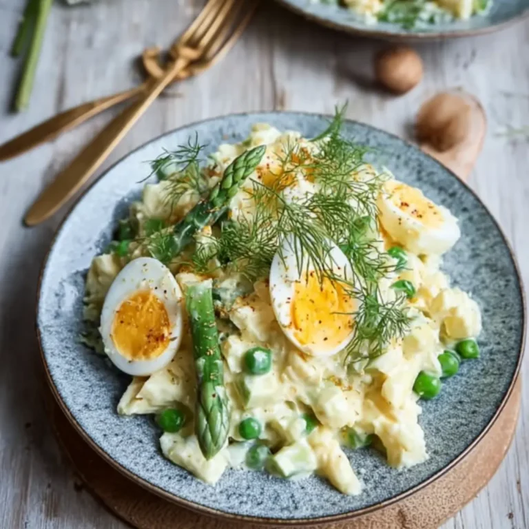 Cremiger Eiersalat Mit Spargel