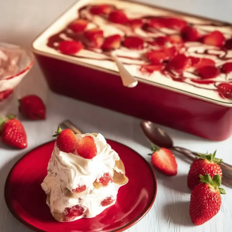 Erdbeer Tiramisu ohne Ei
