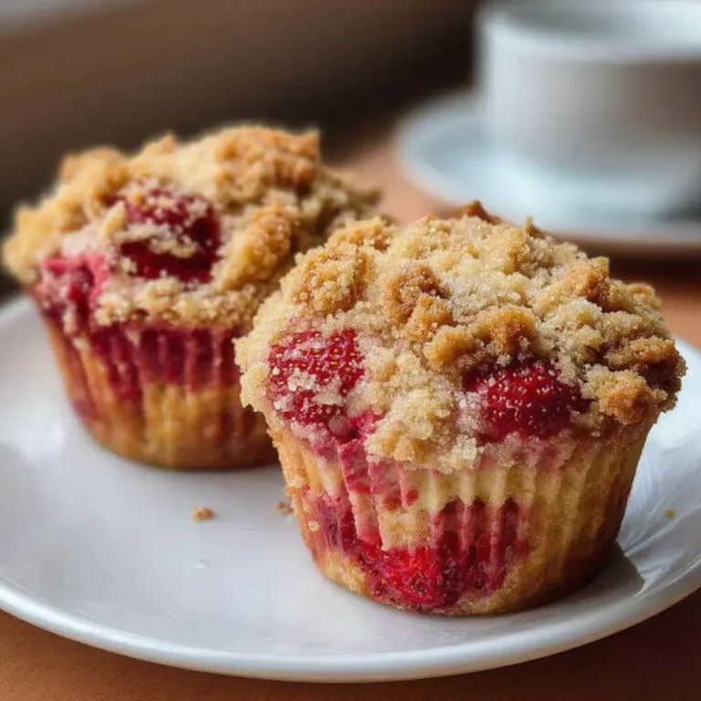 Erdbeermuffins mit Streuseln