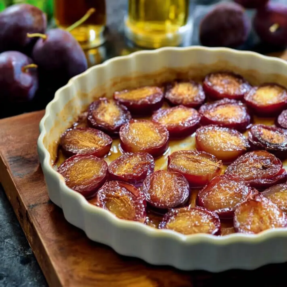 Gebackene Pflaumen