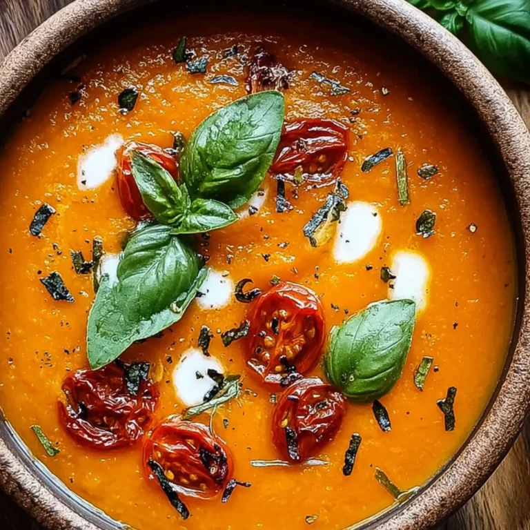 Geröstete Knoblauch Tomatensuppe