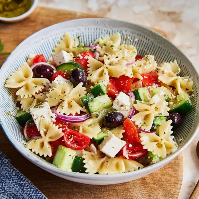 Griechischer Nudelsalat