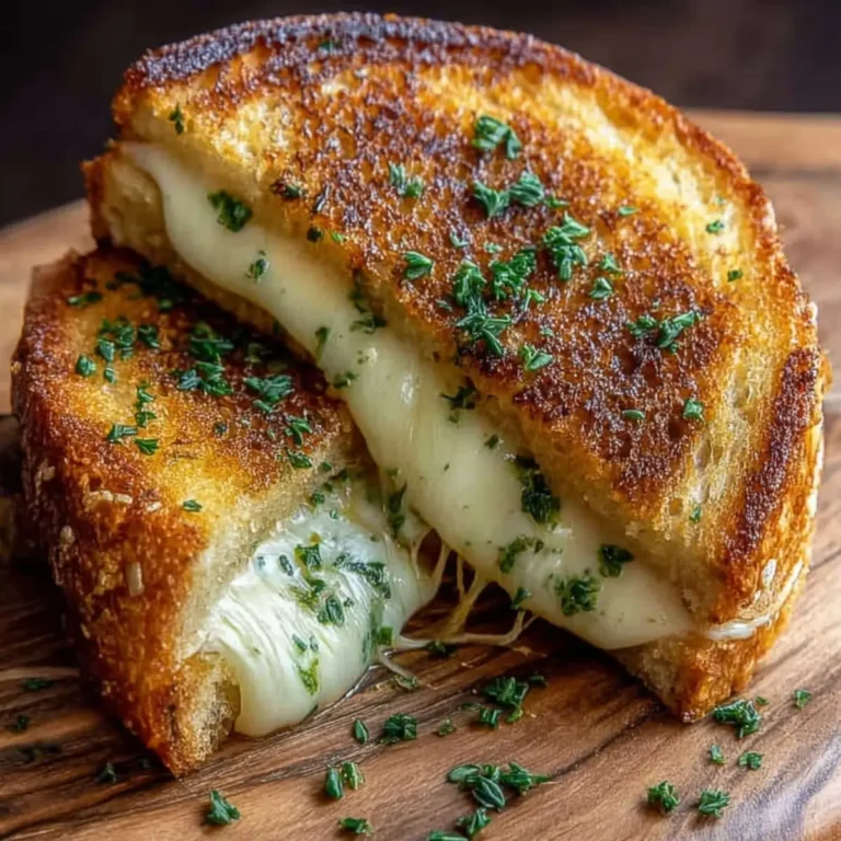Grilled Cheese mit Knoblauchbrot
