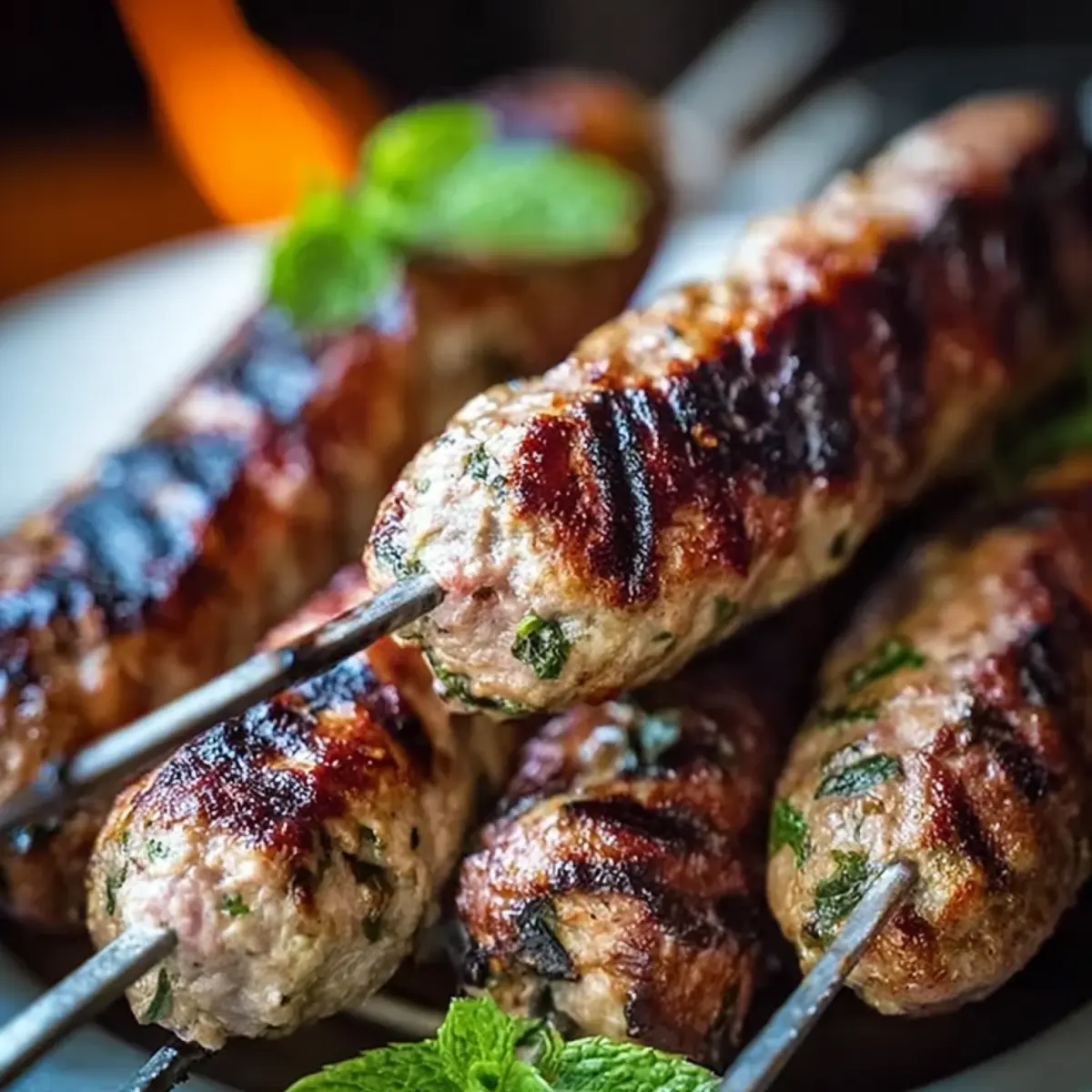 Hackfleischspieße vom Grill