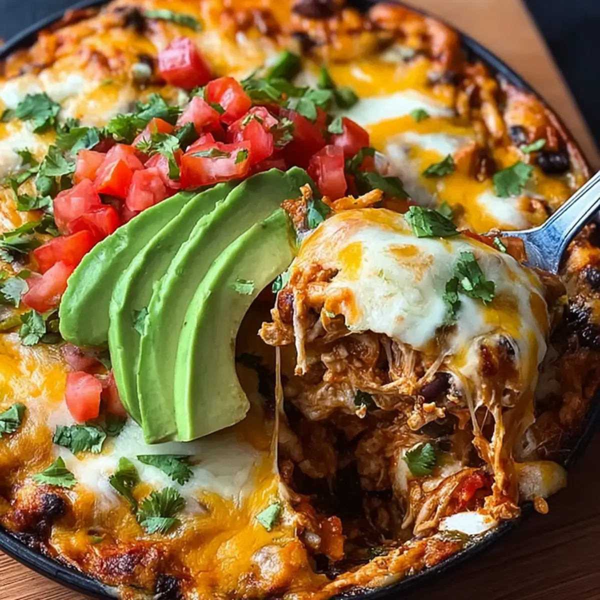 Hühnchen Burrito Auflauf