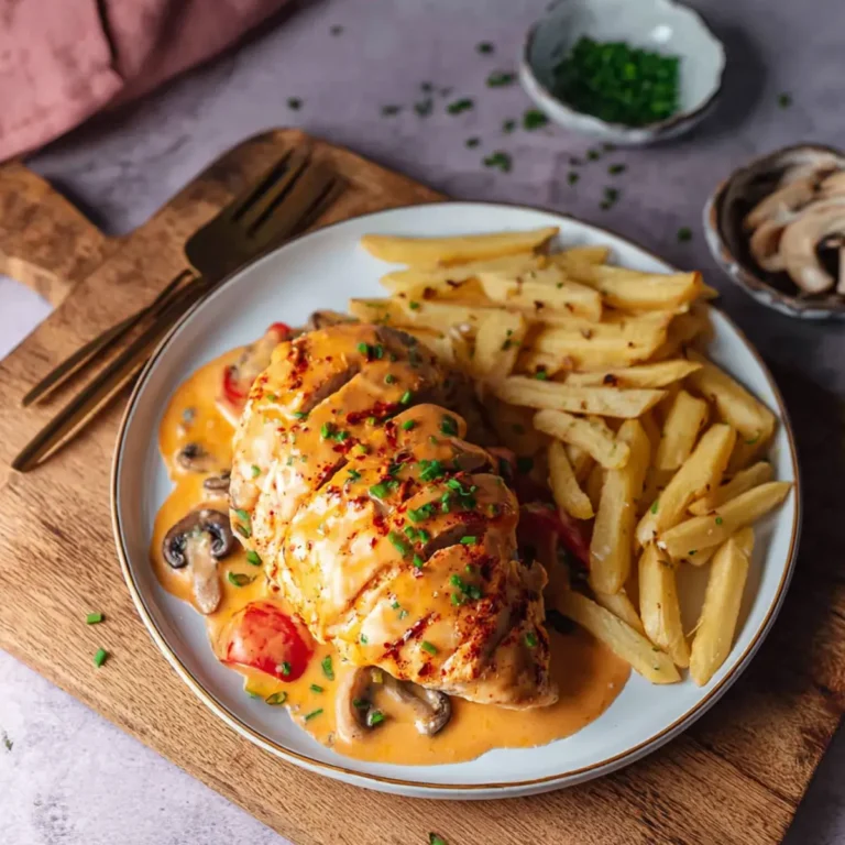 Hähnchenbrust in Frischkäsesoße