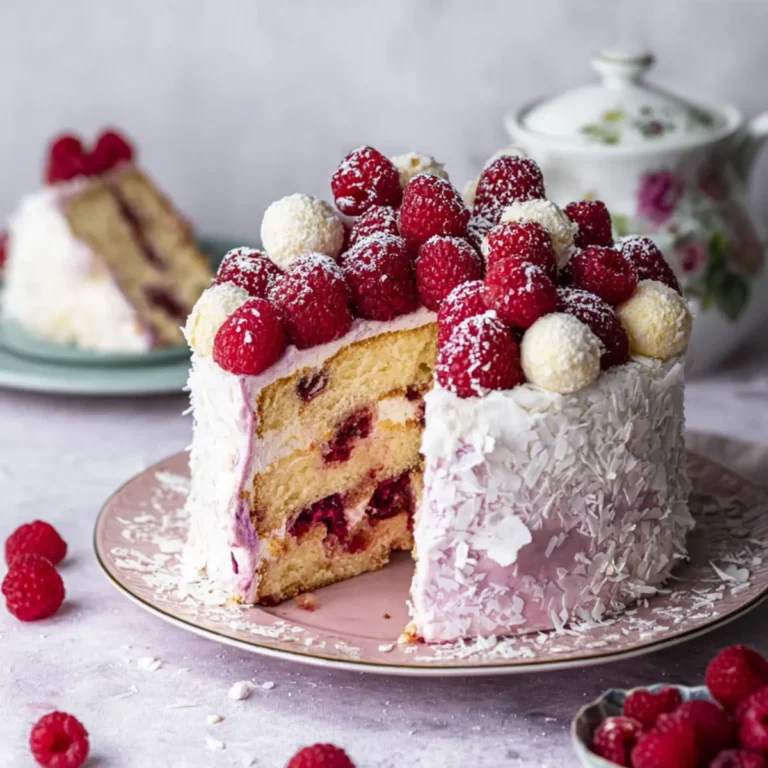 Himbeer Raffaello Torte