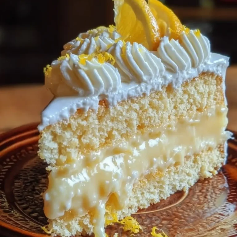 Italienisches Zitronencreme Kuchen