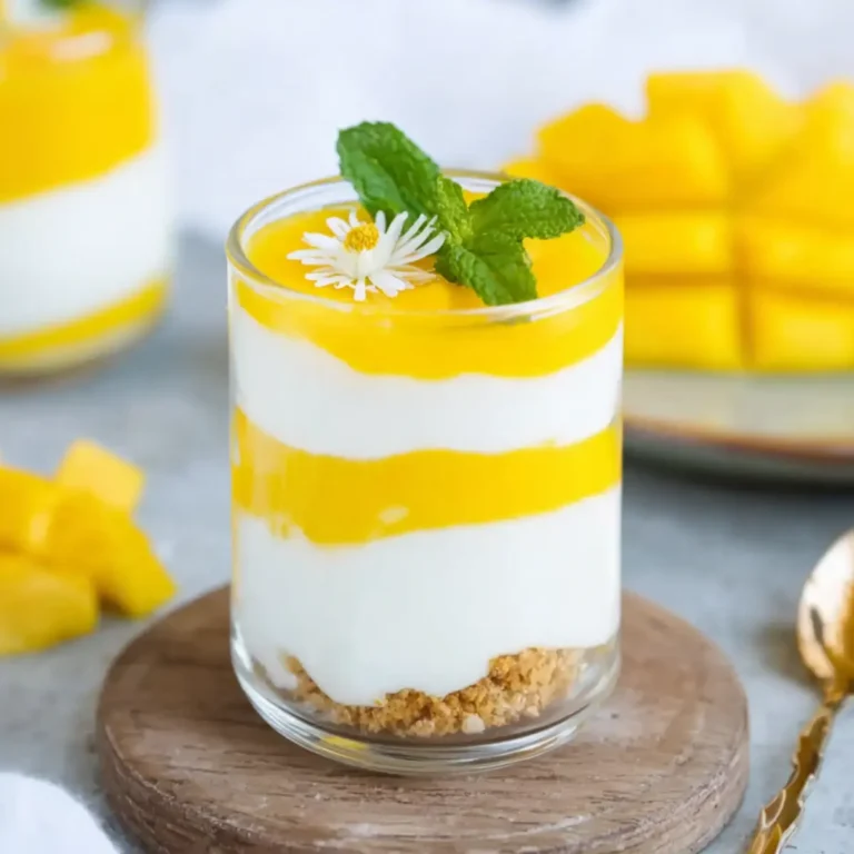 Joghurt Mango Dessert im Glas