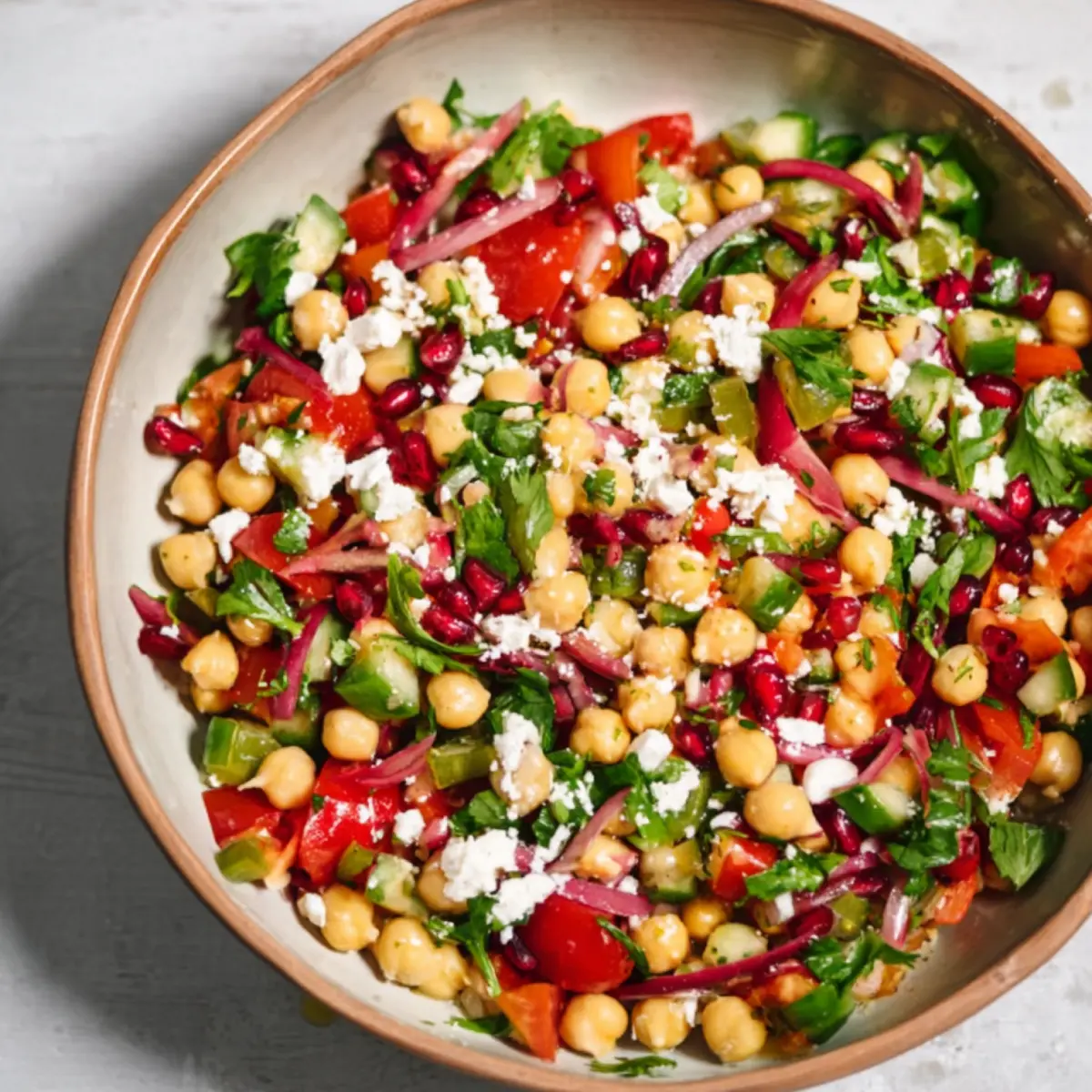 Kichererbsensalat orientalisch