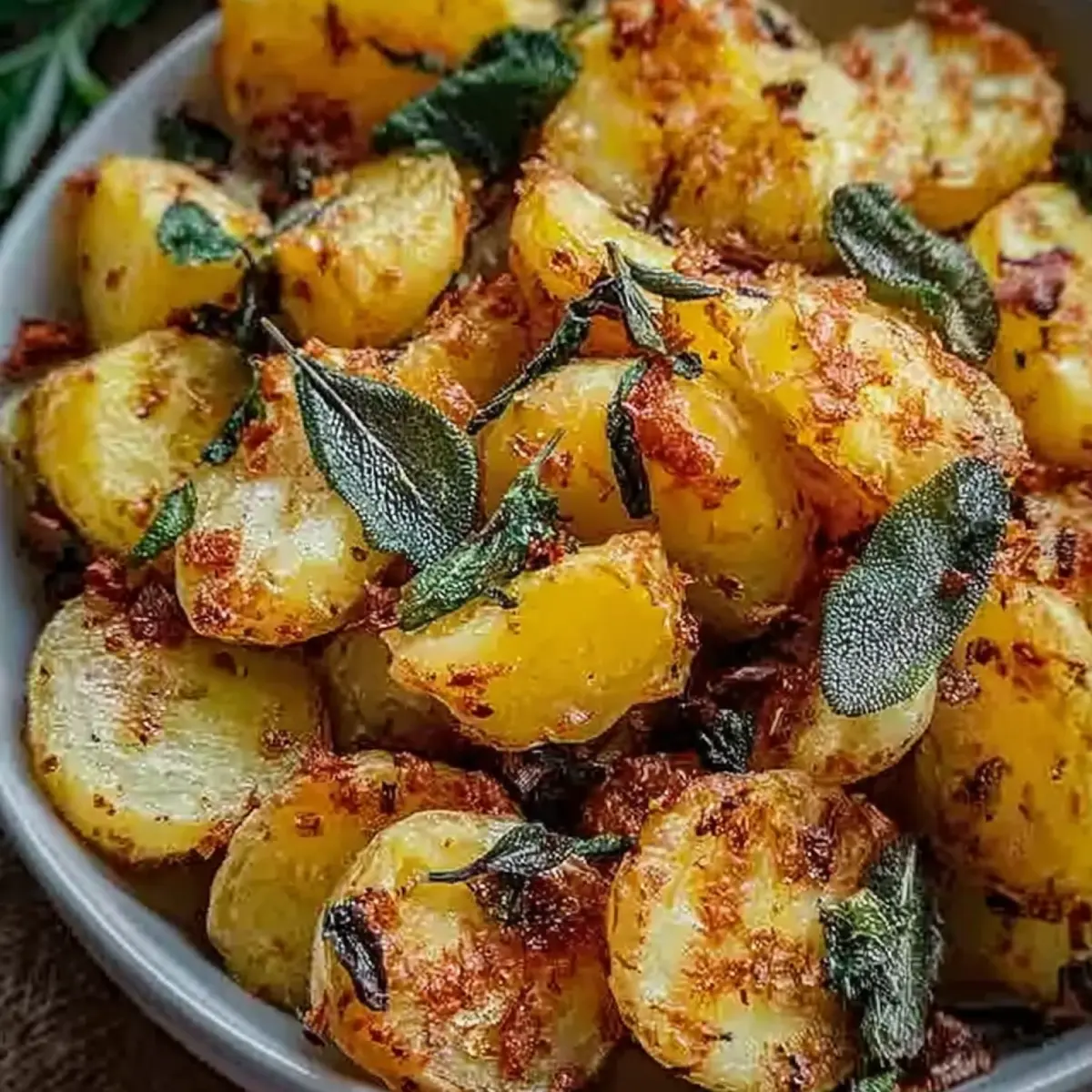 Knusprige Salbei Kartoffeln