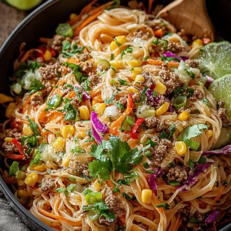 Limetten Crunch Nudelsalat