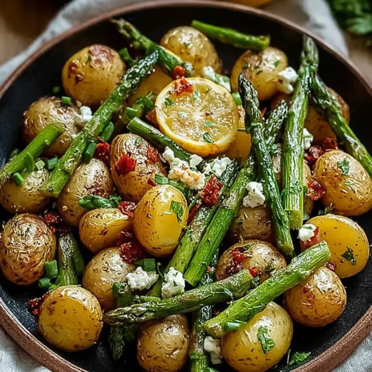 Ofenkartoffeln mit grünem Spargel