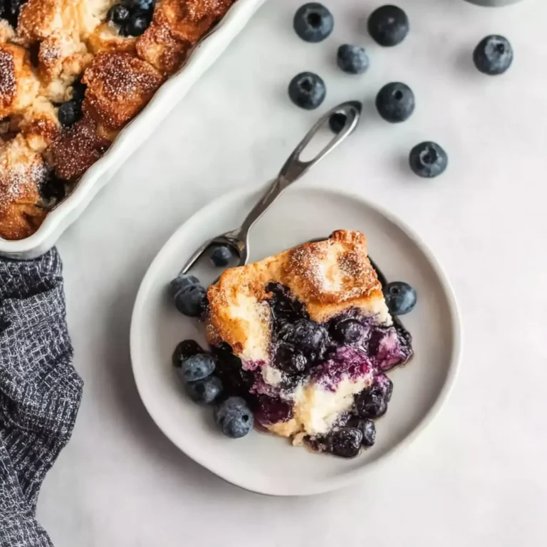 Overnight Blaubeer French Toast Auflauf