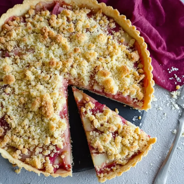 Rhabarber Tarte mit Streuseln
