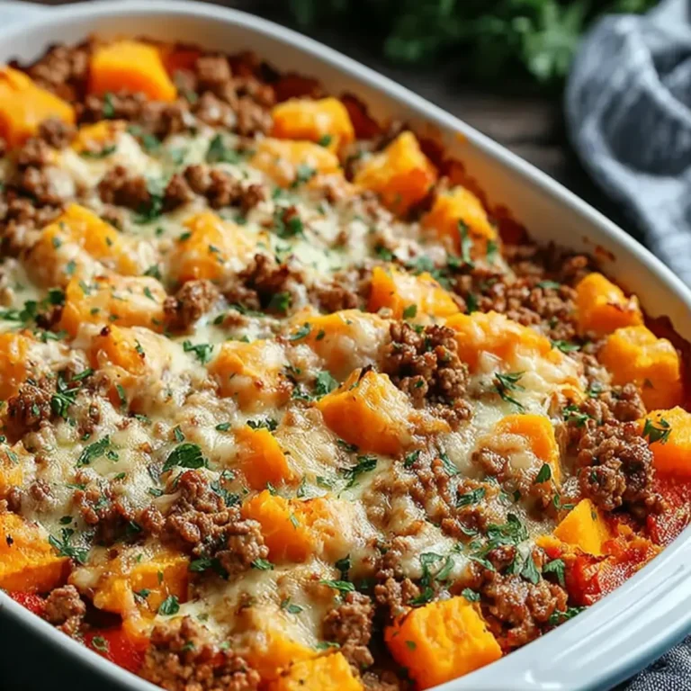 Süßkartoffel Hackfleisch Auflauf