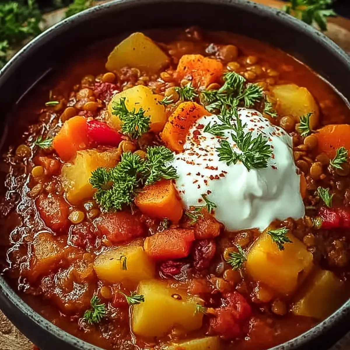 Vegetarischer Bauerntopf