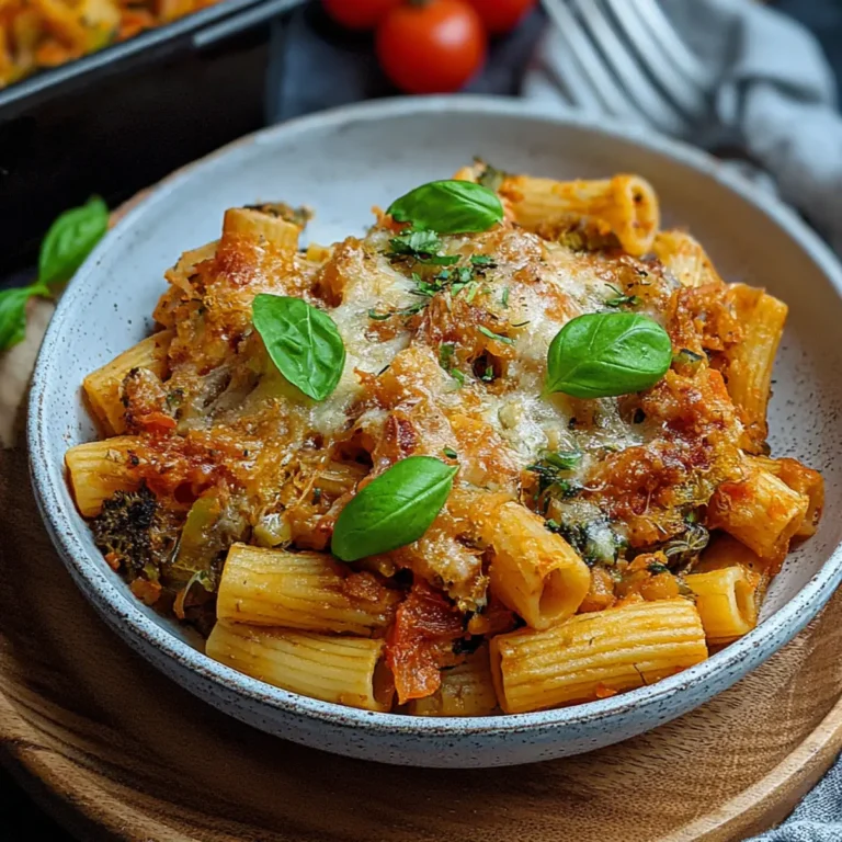 Vegetarischer Nudelauflauf