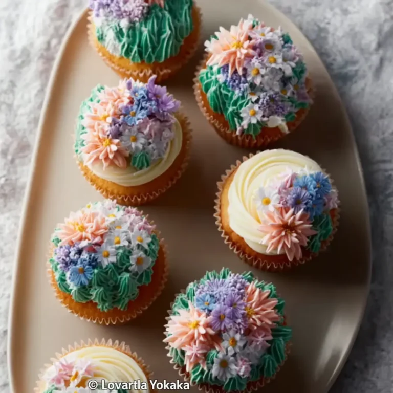 Wildblumen Cupcakes