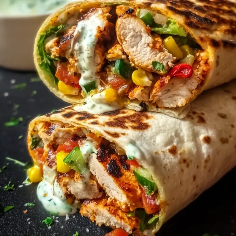 Würziger Hähnchen Wrap
