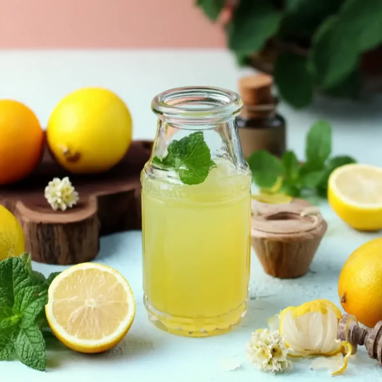 Zitronen Melisse Sirup mit Orange