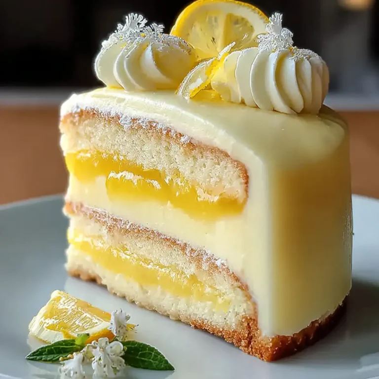 Zitronen Mousse Kuchen