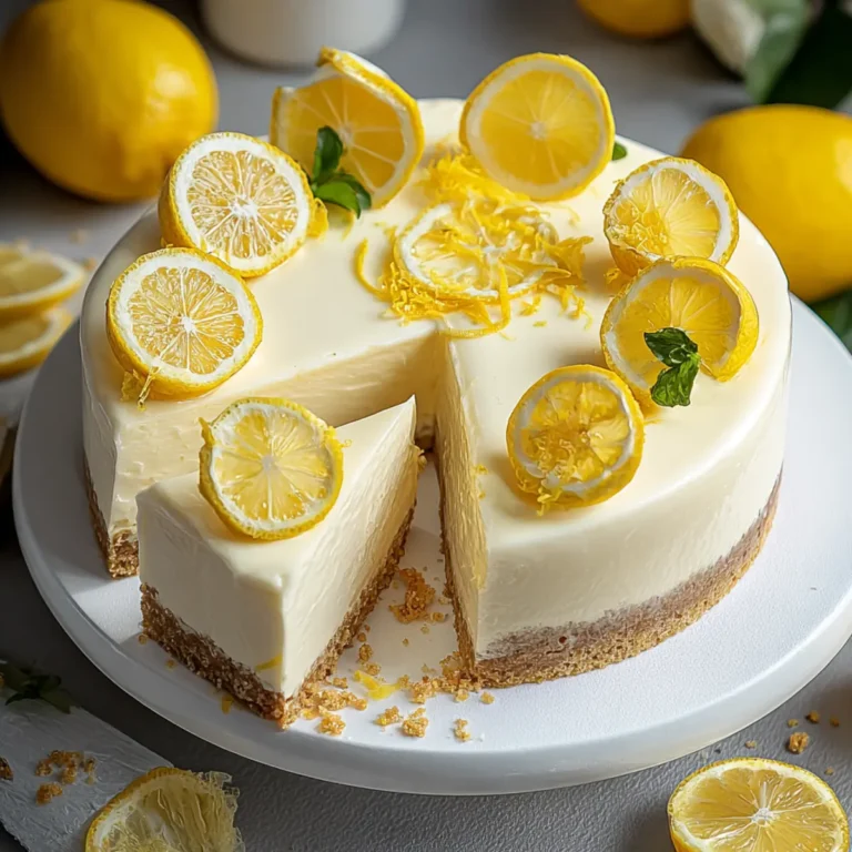 Zitronen Torte mit Joghurt