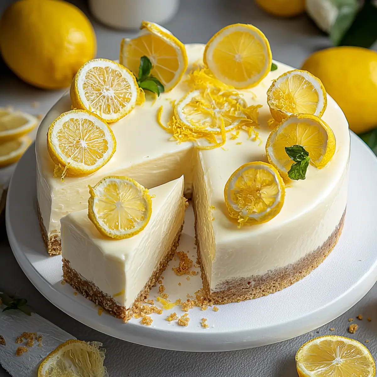 Zitronen Torte mit Joghurt